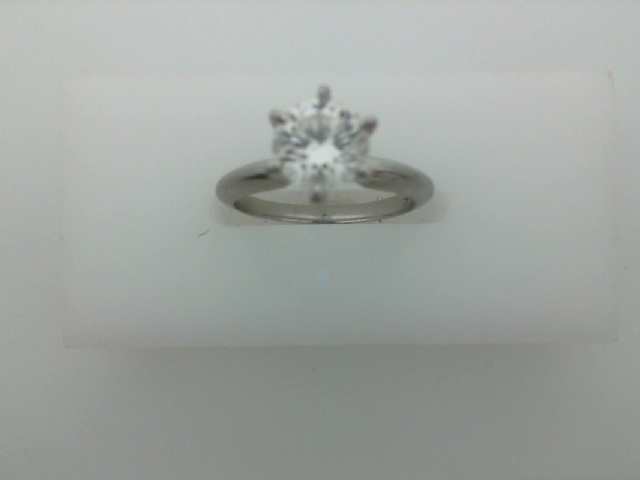Lady s White 14 Karat Ring Size 6.5 With 10=0.27Tw Round Brilliant G Vs Diamonds   dwt: 1.5