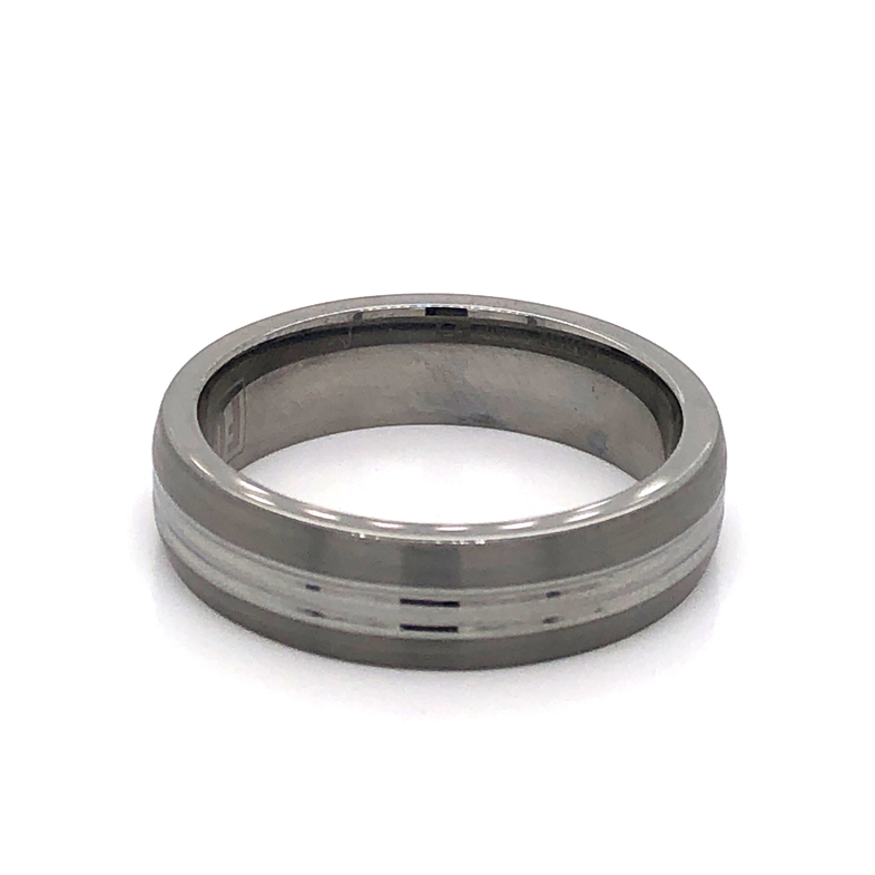 Gent s Tungsten Satin Ring Size 10  MM Width: 6  dwt: 7.8