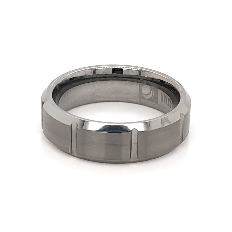Gent s Tungsten Satin Ring Size 10  MM Width: 7  dwt: 9.1