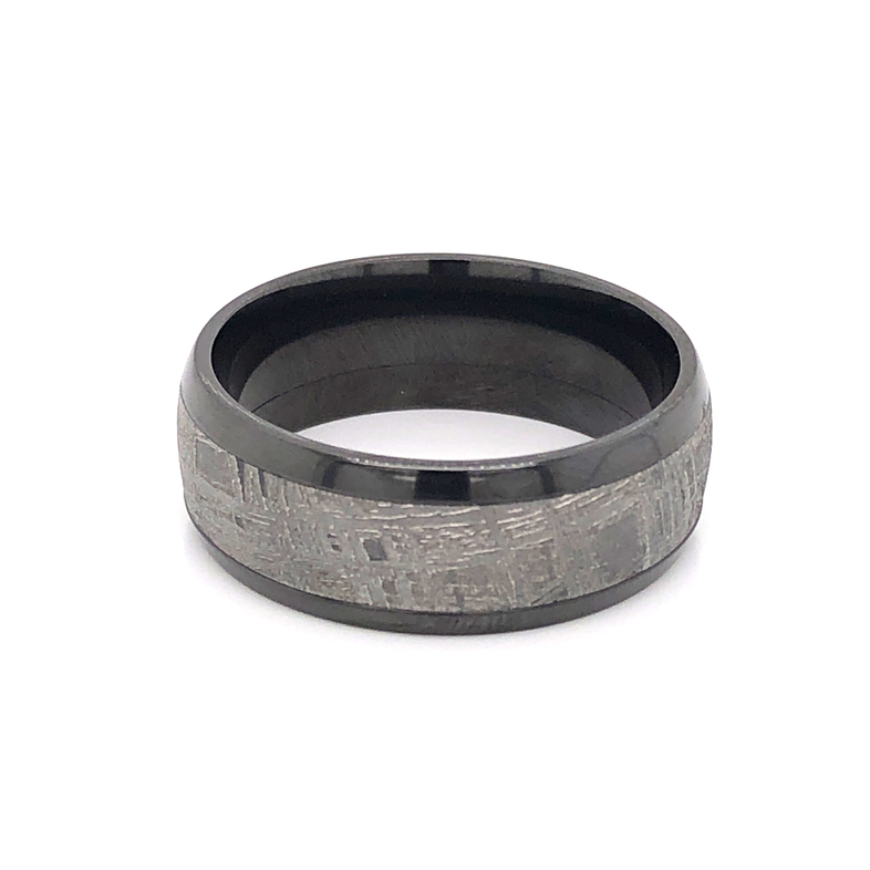 Gent s Black Zirconium Ring  dwt: 4.1