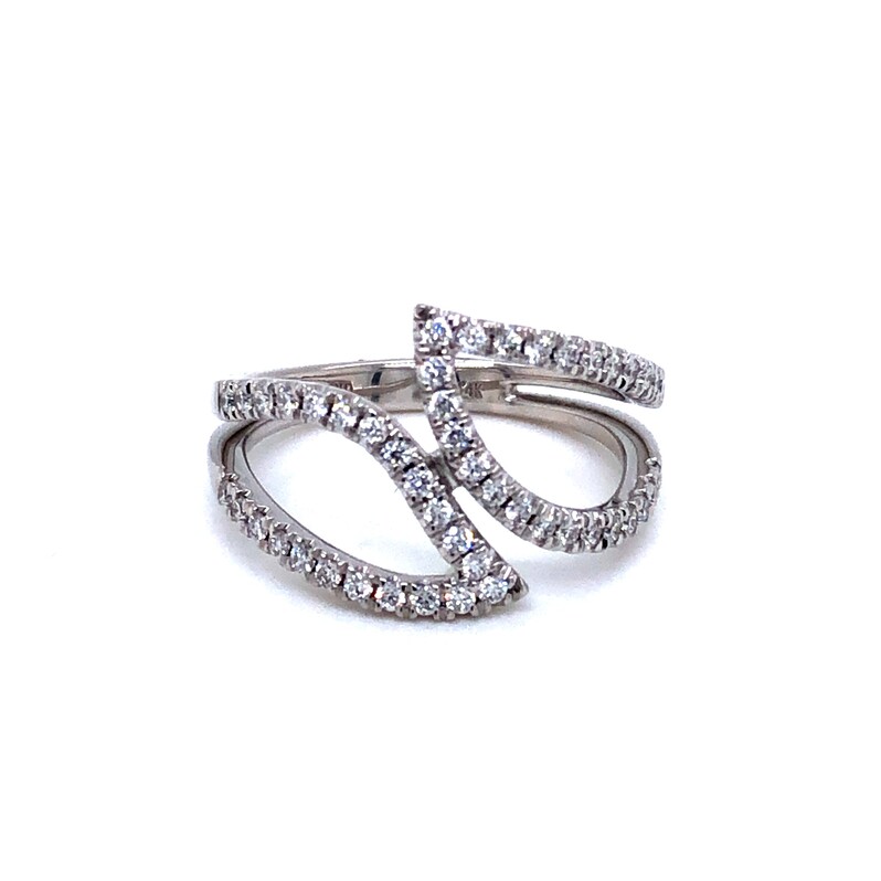 Lady s Yellow 14 Karat Fashion Ring Size 6.5 With 48=0.45ctw Round Brilliant G VS Diamonds  dwt: 2.6  stock size   retail $2095.00