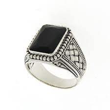 Sterling silver Black Onyx ring