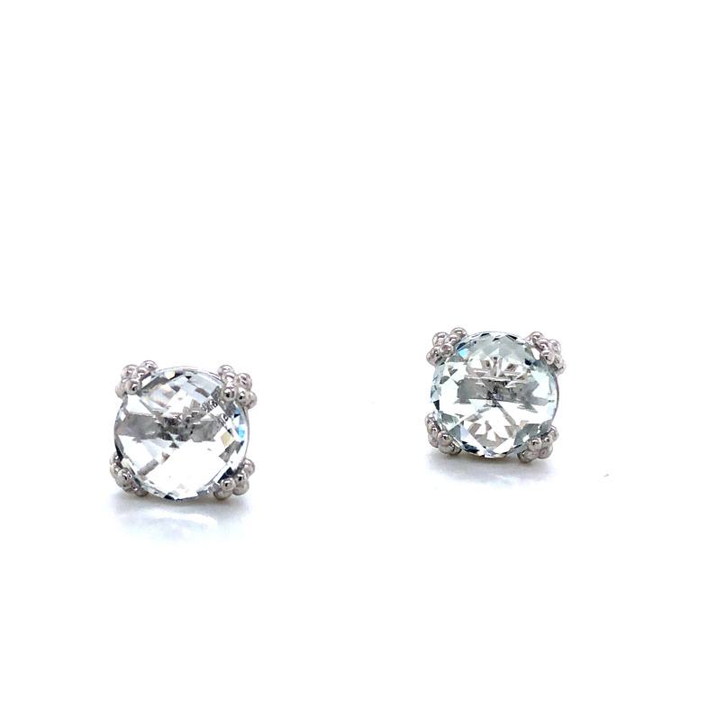 Sterling silver White Topaz earrings