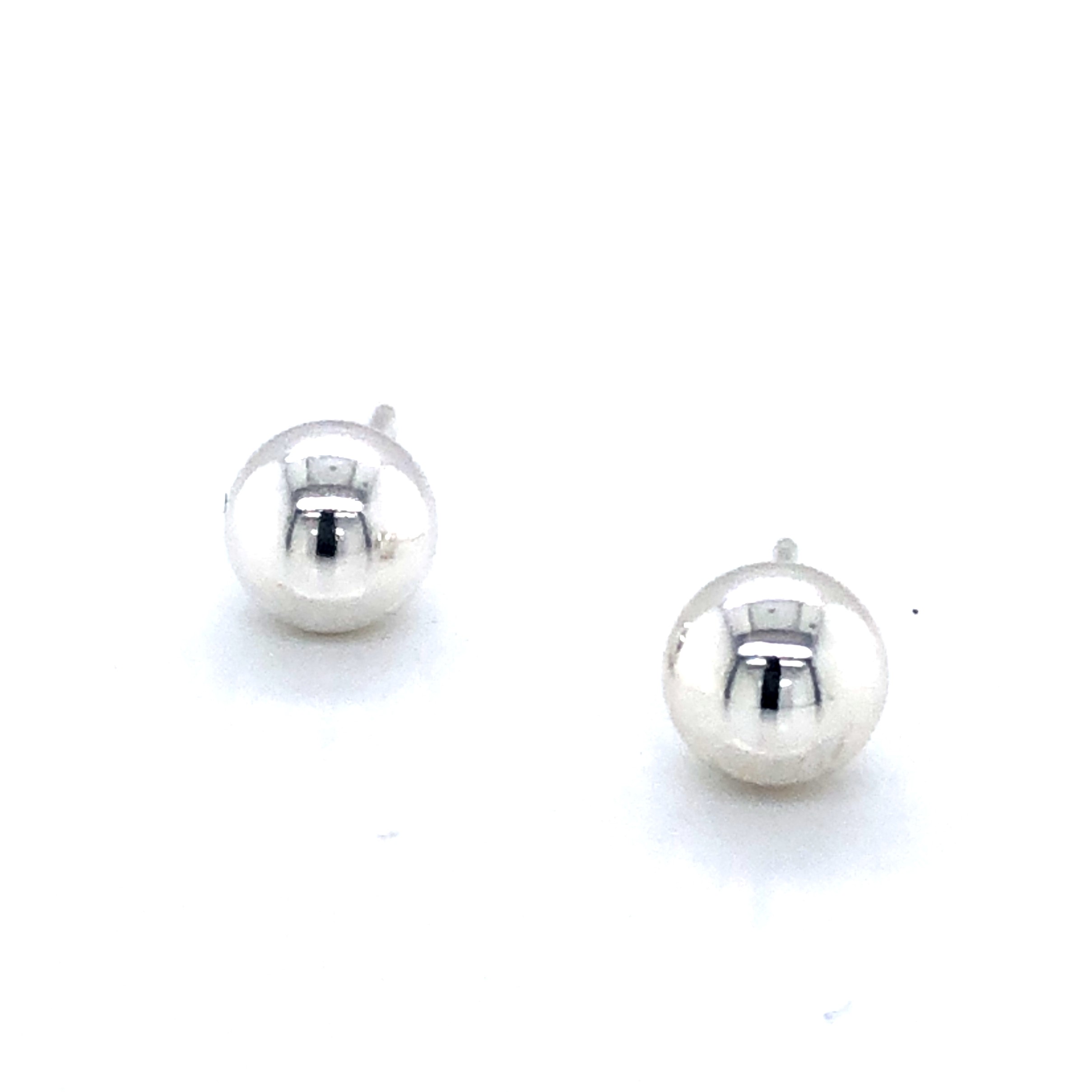 6MM Sterling Ball Earrings