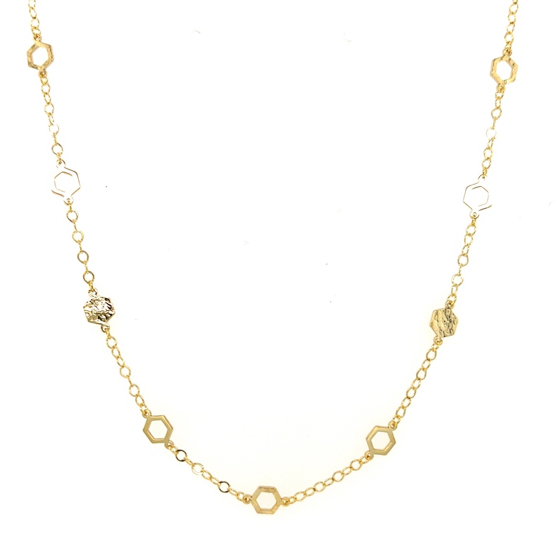 14k Curb Necklace 18"