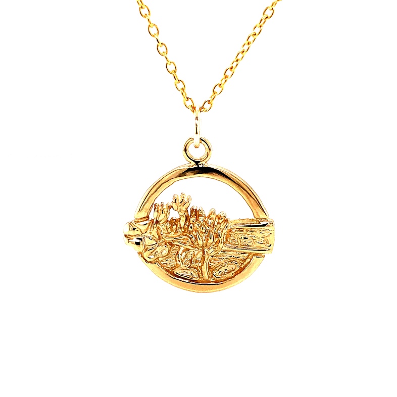 14 Karat Yellow Gold Color On The Creek Frederick Charm