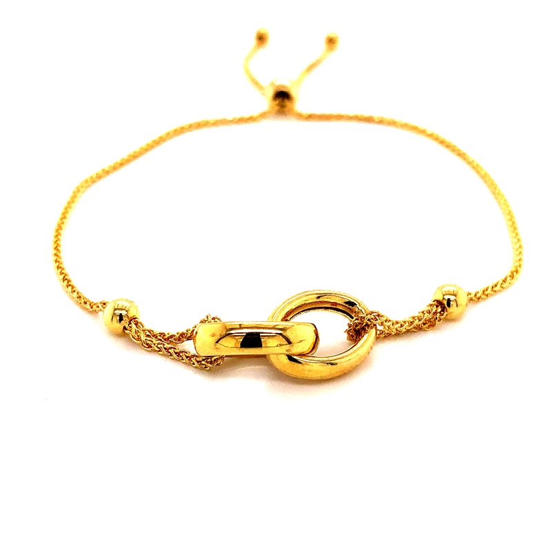 Yellow 14 Karat Bracelet Length 9.25  dwt: 1.9