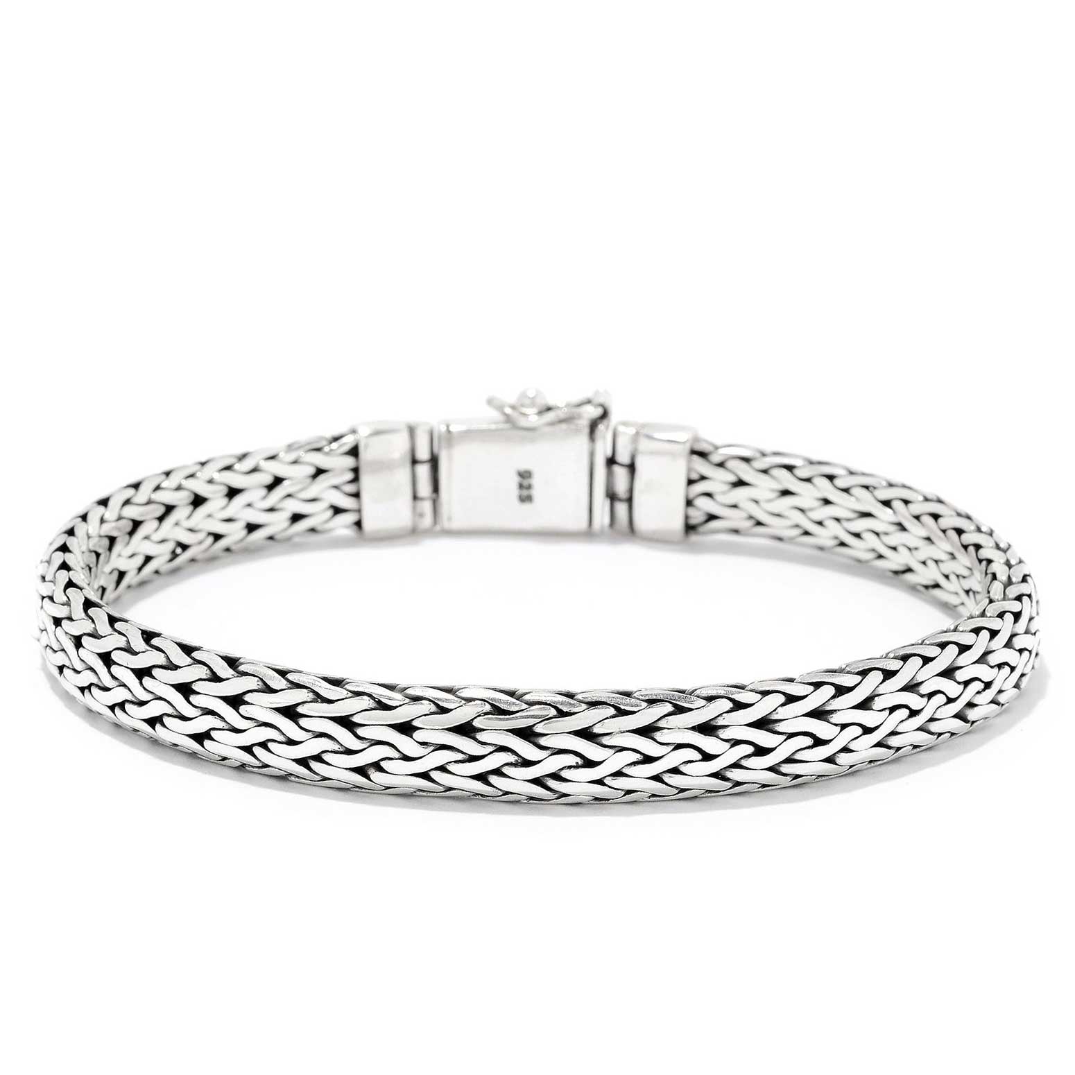 Sterling silver woven bracelet  8.5"