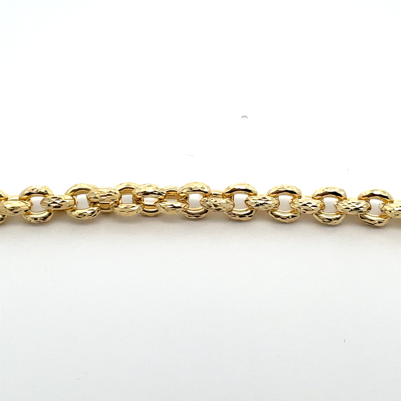 D/C ROLO STYLE 7.5 BRACELET; 14KY