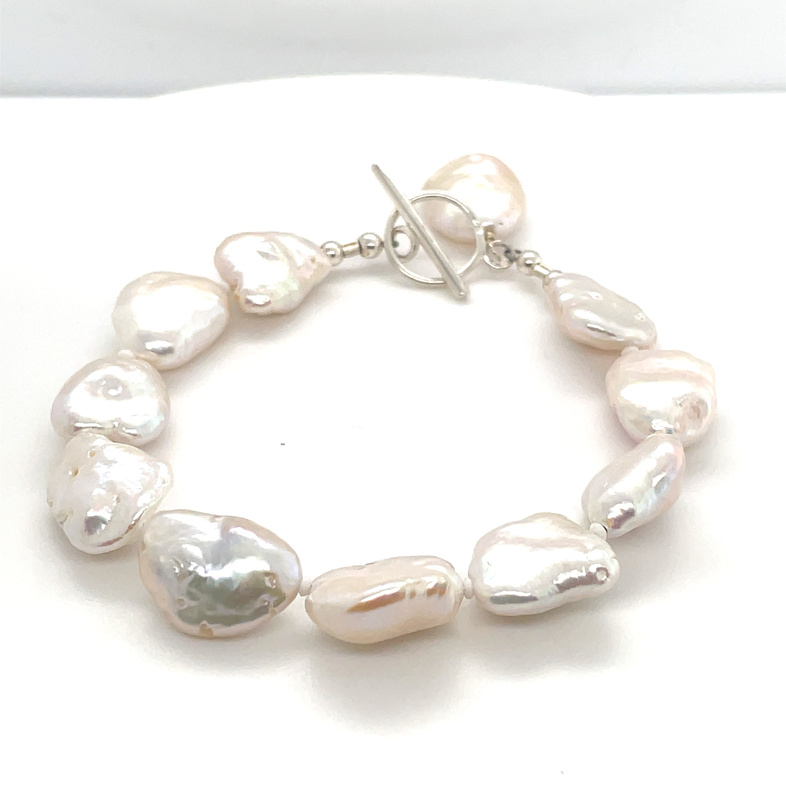 CATHY COOK WHITE BAROQUE PEARL 7.5