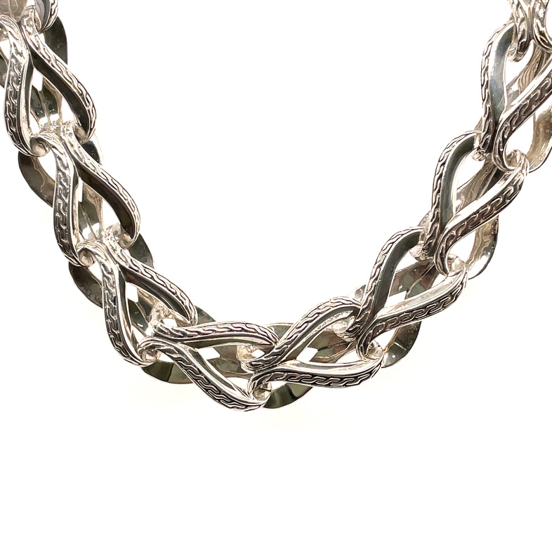 Asli Classic Chain Link 13.5MM Necklace in Silver