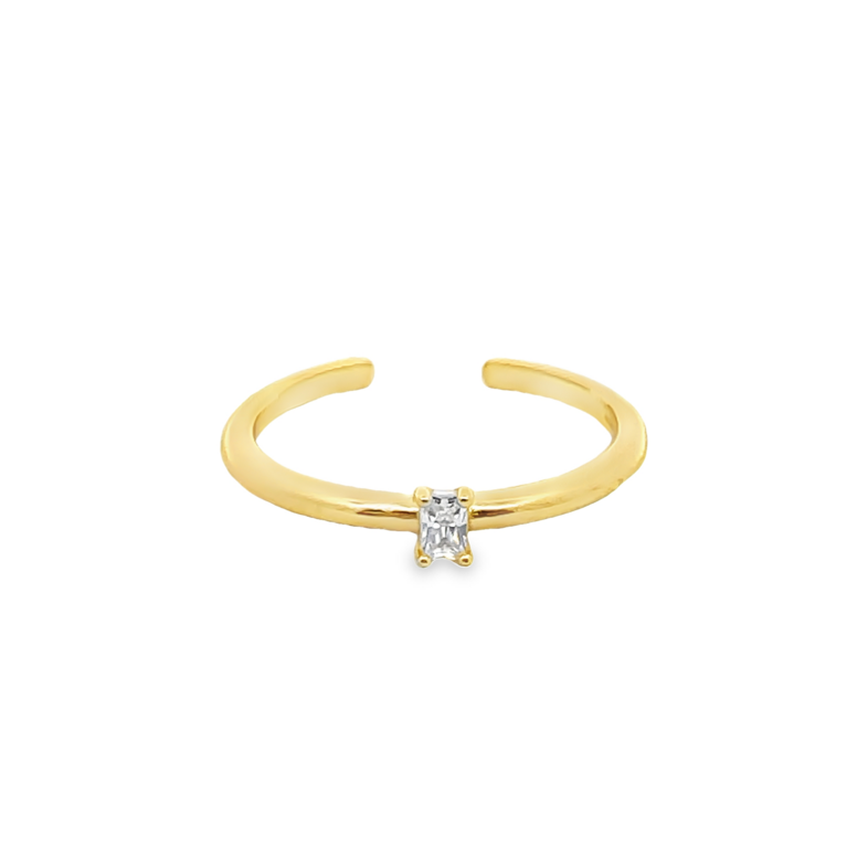 ANIA HAIE GLAM ADJUSTABLE GOLD TONE RING