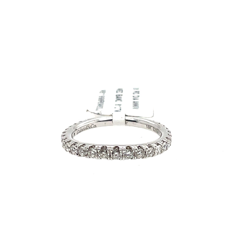 GABRIEL & CO LADIES 26 ROUND DIAMOND ANNIVERSARY/WEDDING BAND CONTAINING: 26 ROUND DIAMONDS; .61CTW; 18KW